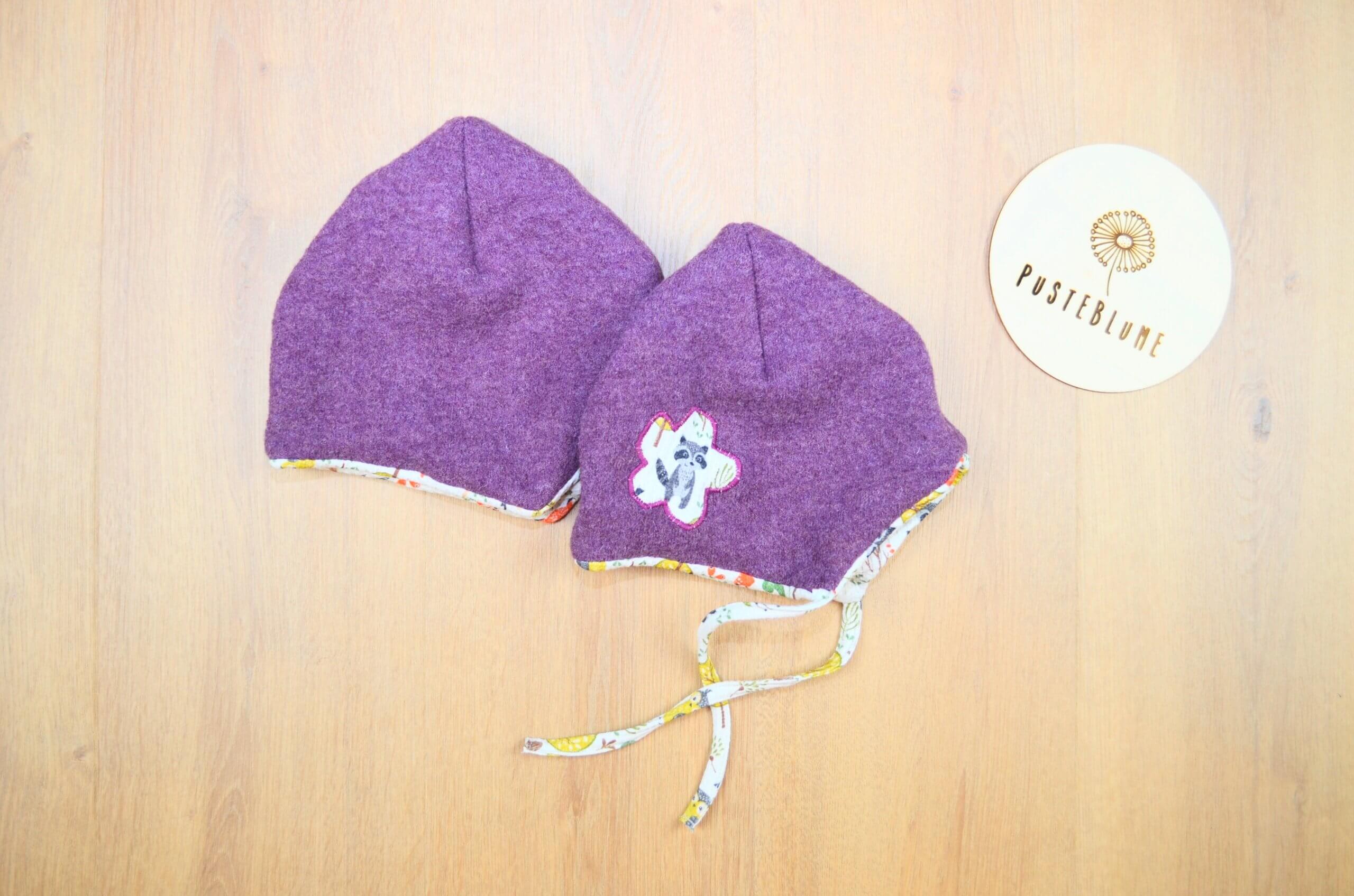 Walkhaube und Walkfäustlinge Kleiner Dachs – Bild 5